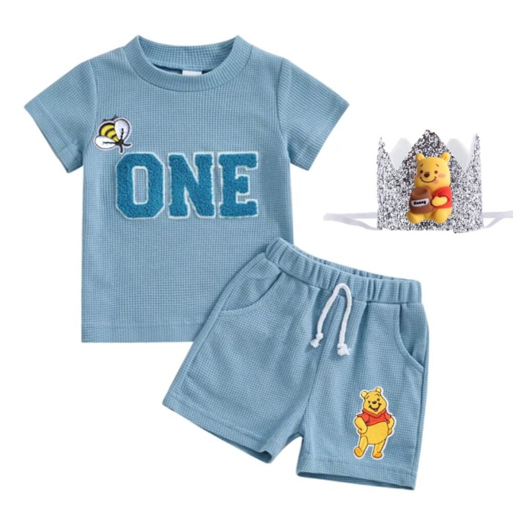 Winnie the Pooh First Birthday Winnie the Pooh Outfit Clothes Shirt Shorts